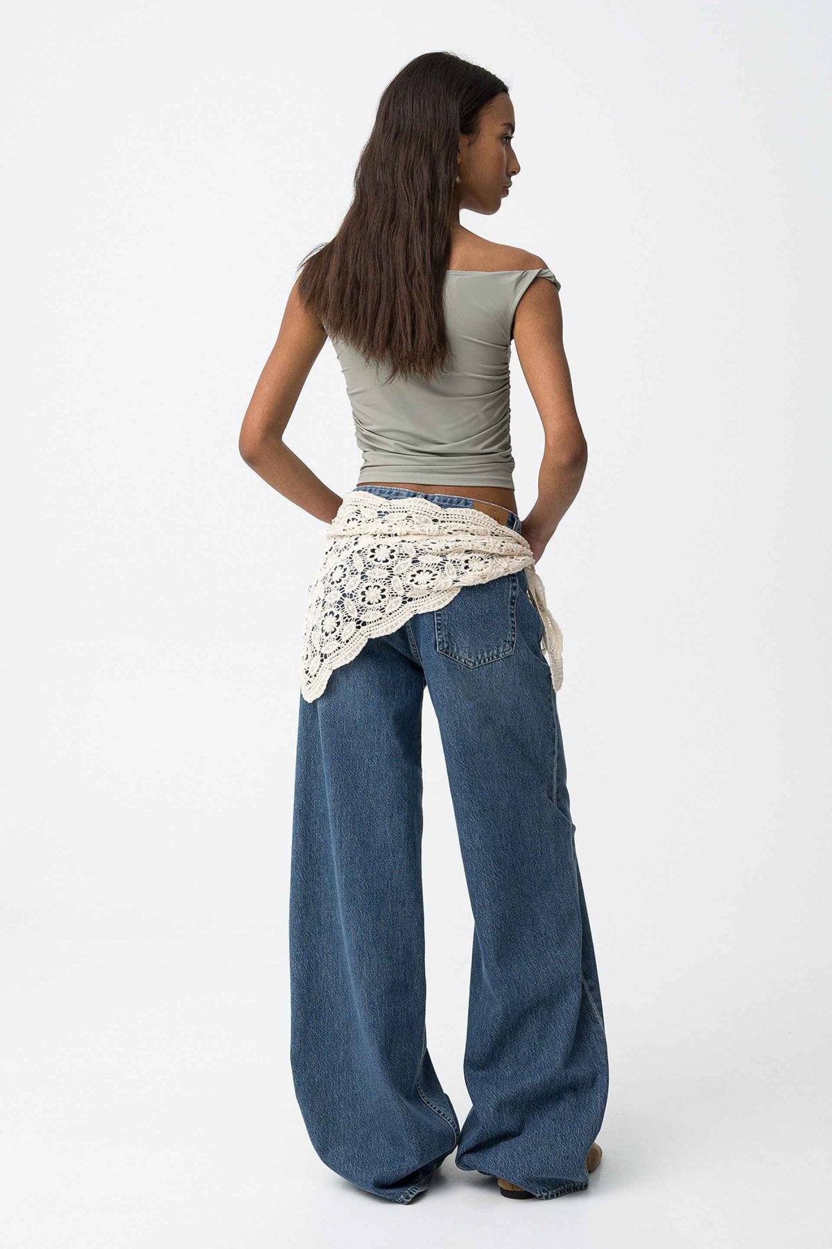 CHARLIE WIDE DARK BLUE JEANS - BEST CLOTHES