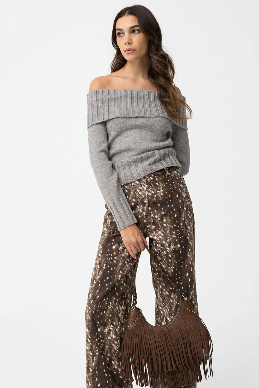 Cavern Off-Shoulder Sweater - BEST CLOTHES