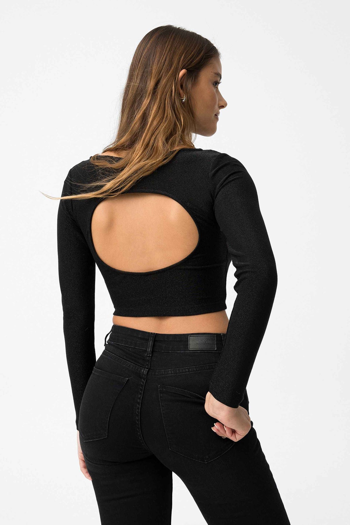 Dalot Long Sleeve Crop Top - BEST CLOTHES