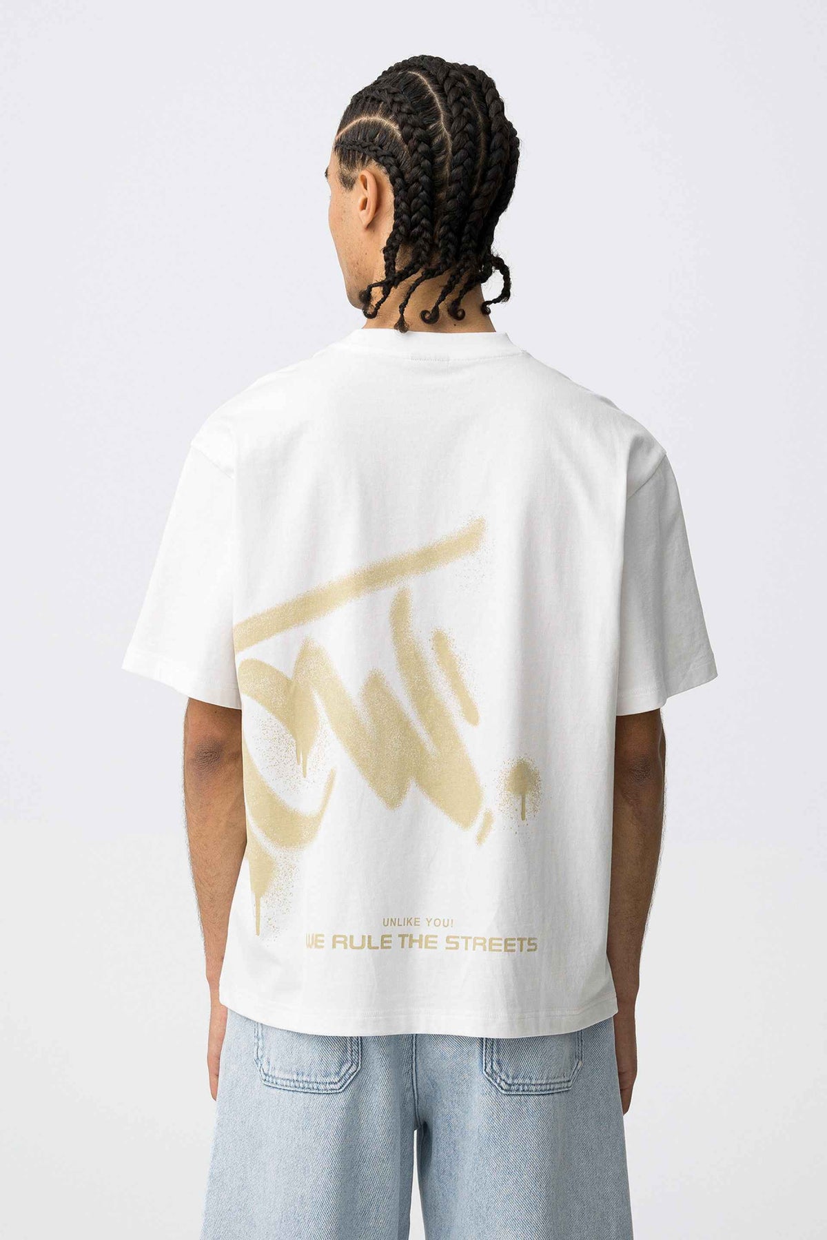 EDDIE WHITE BOXY FIT T-SHIRT - BEST CLOTHES
