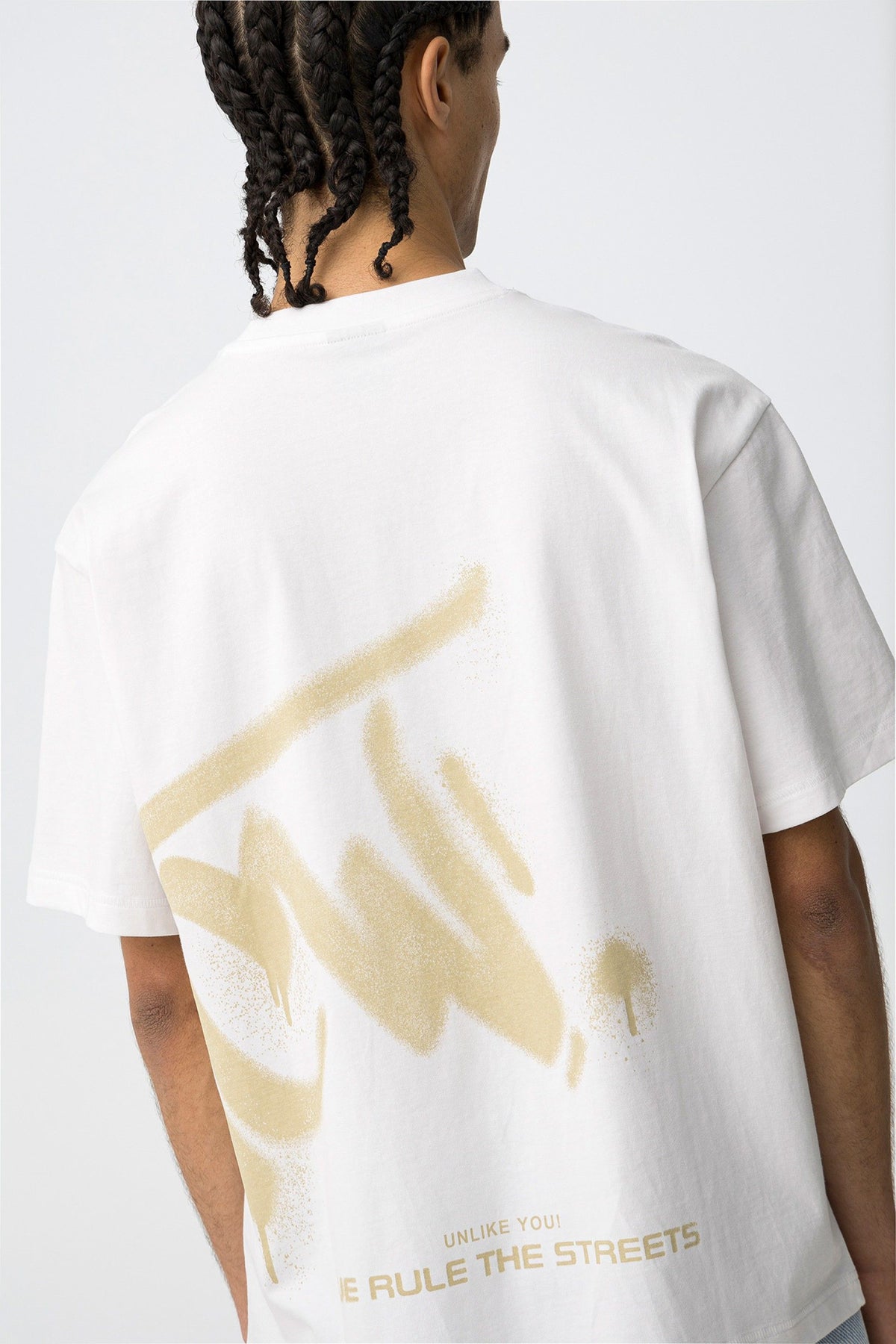 EDDIE WHITE BOXY FIT T-SHIRT - BEST CLOTHES