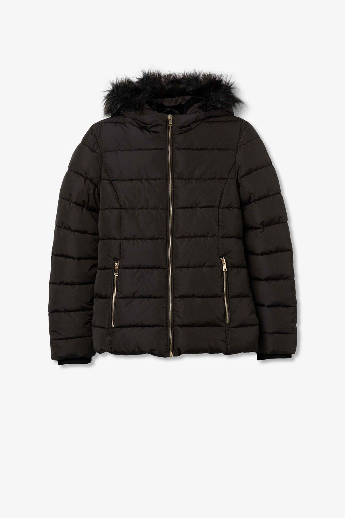 FEED SVART PUFFER DAMJACKA - BEST CLOTHES