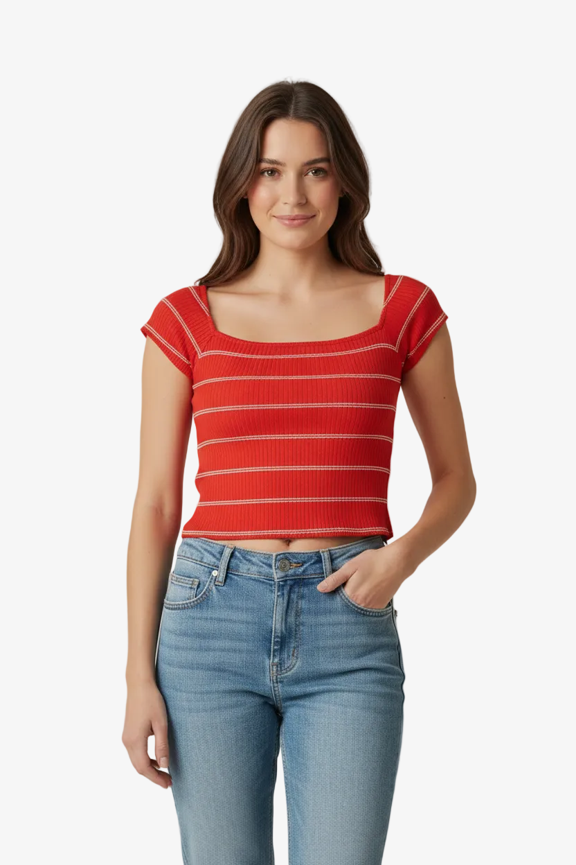 NEVADA ICON SS OFF SHOULDER TOP - BEST CLOTHES