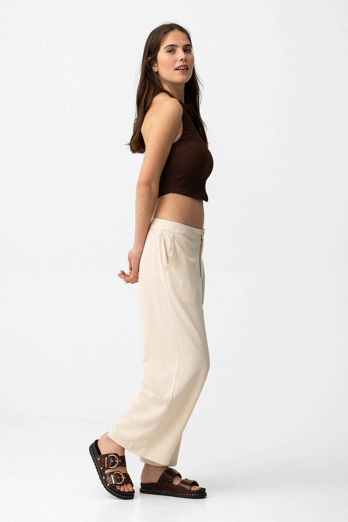 KHLOE WIDE LINEN PANT - BEST CLOTHES