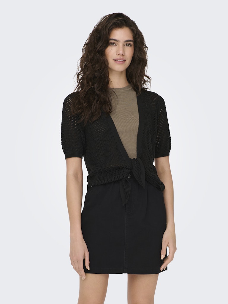 MEHEDI 2/4 KURZER CARDIGAN ZUM BINDEN