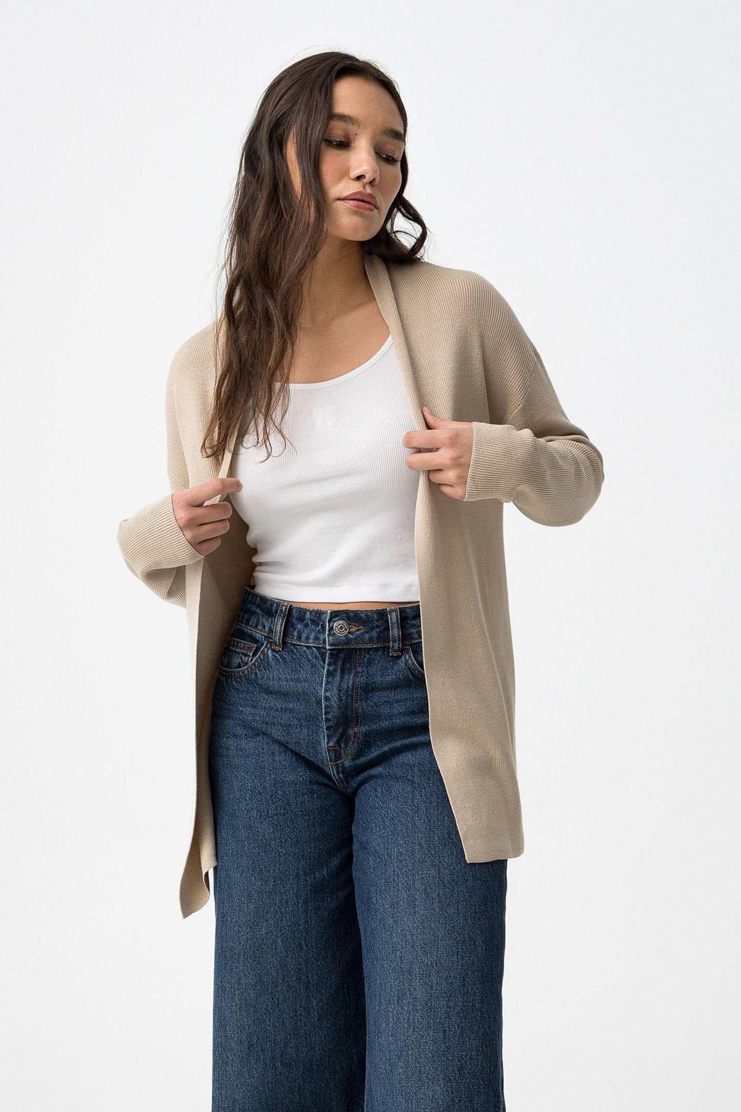 MEDEIA CARDIGAN BEIGE