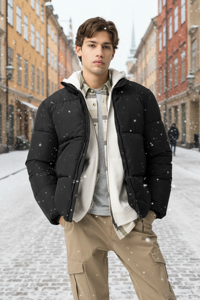 QUILTAD HERRJACKA PARKER - BEST CLOTHES