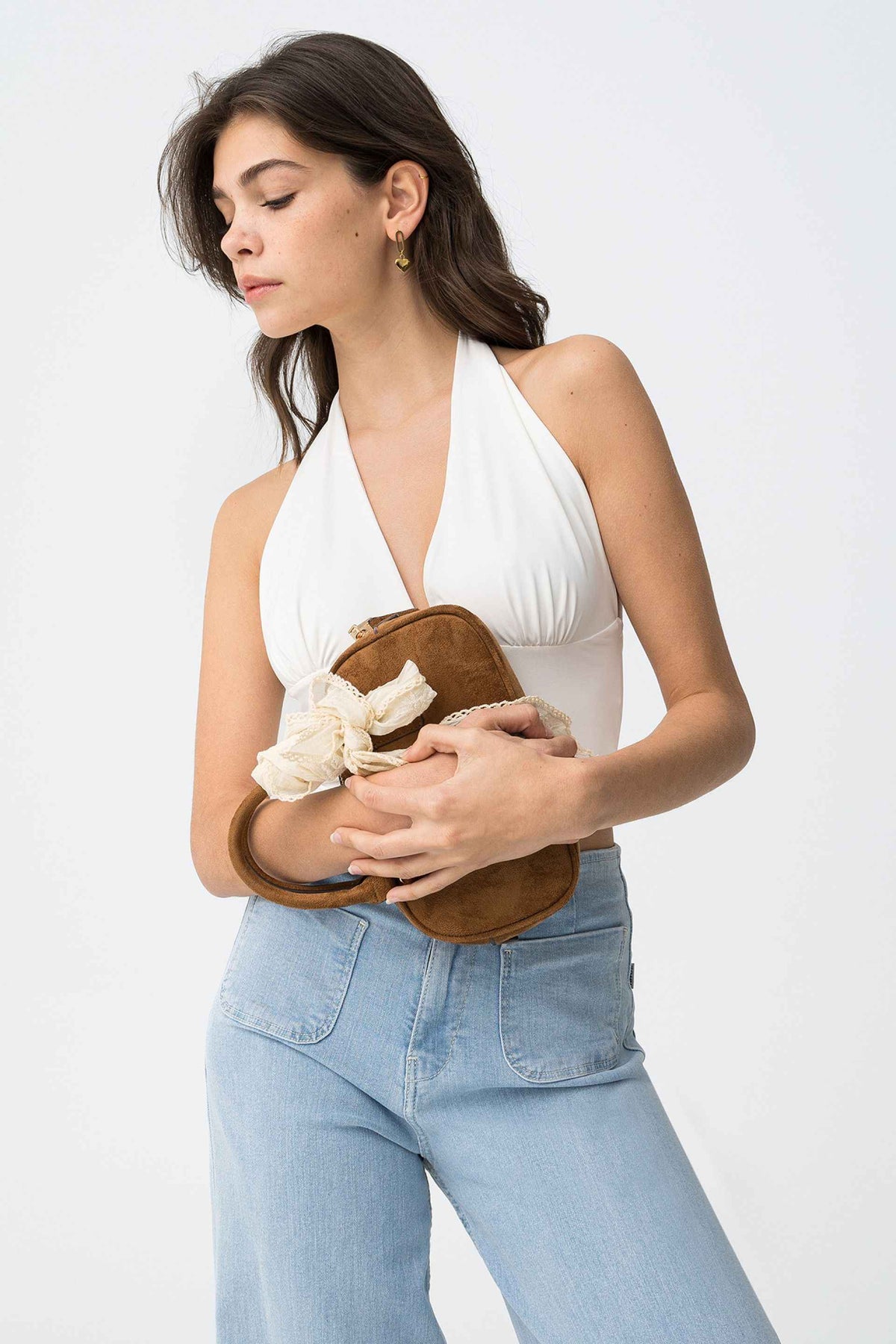 PIP WHITE HALTERNECK TOP - BEST CLOTHES
