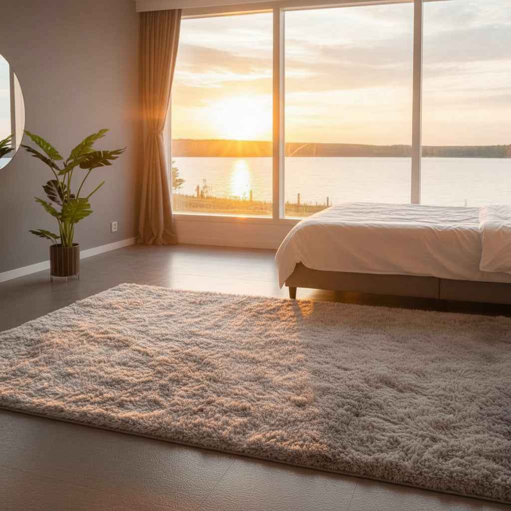 Matta FLUFFIG – Mjuk och dekorativ matta med hög komfort (Flera storlekar) - BEST CLOTHES