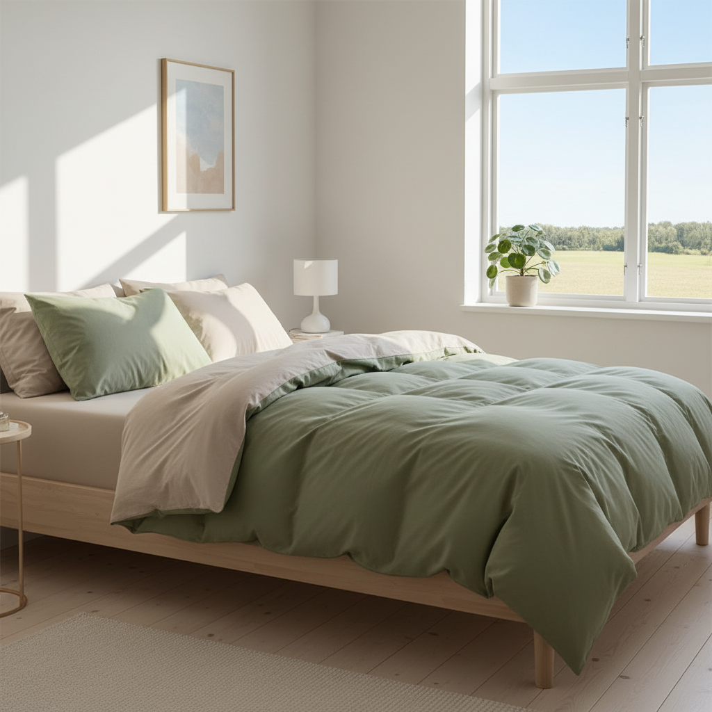 Bäddset ZENTO 4 delar – Komplett påslakanset för enkelsäng (150x200cm) - BEST CLOTHES