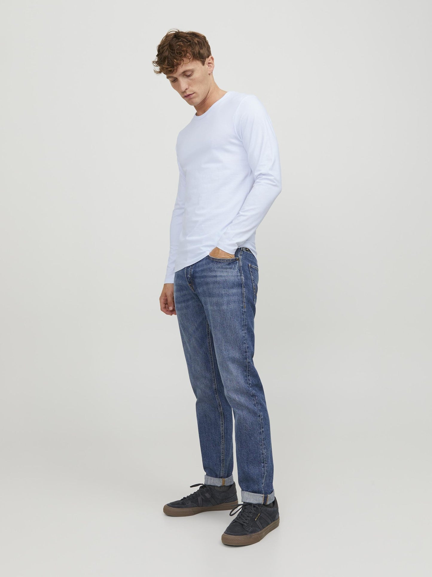 BASIC O-NECK TEE LS