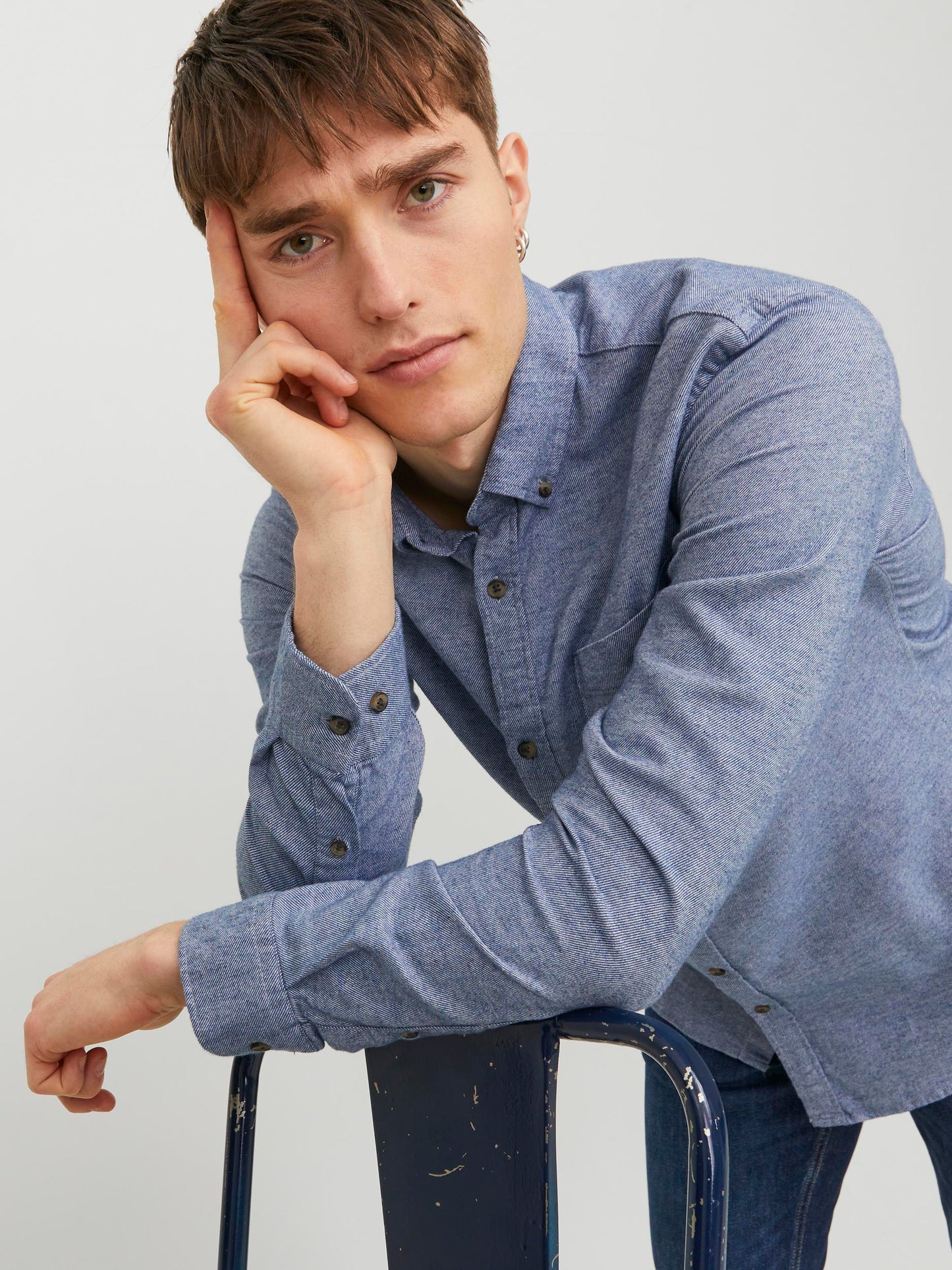 CLASSIC MELANGE SHIRT LS - Best clothes.