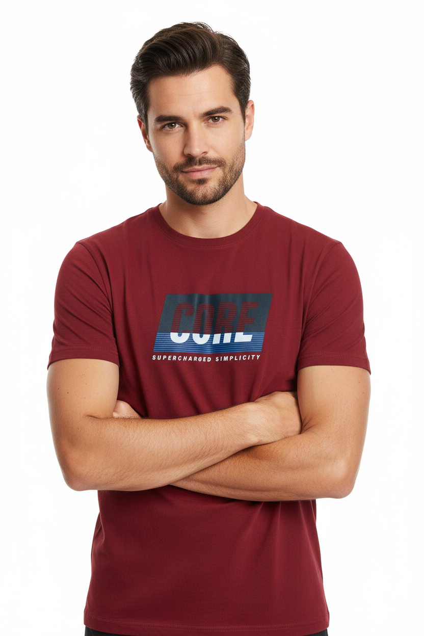 CORD TEE SS CREW NECK