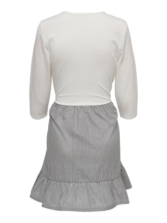 GABRIELLA 3/4 MIX DRESS - Best Clothes