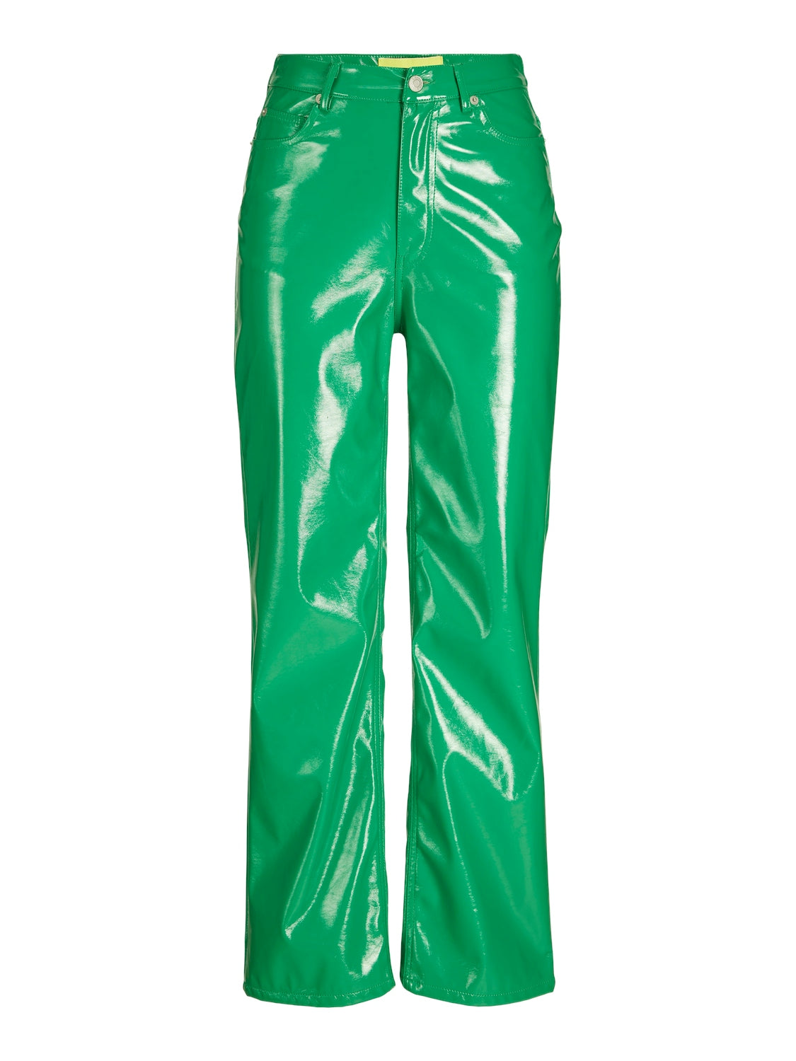 KENYA HW STRAIGHT FAUX LTH PANT - Best clothes.