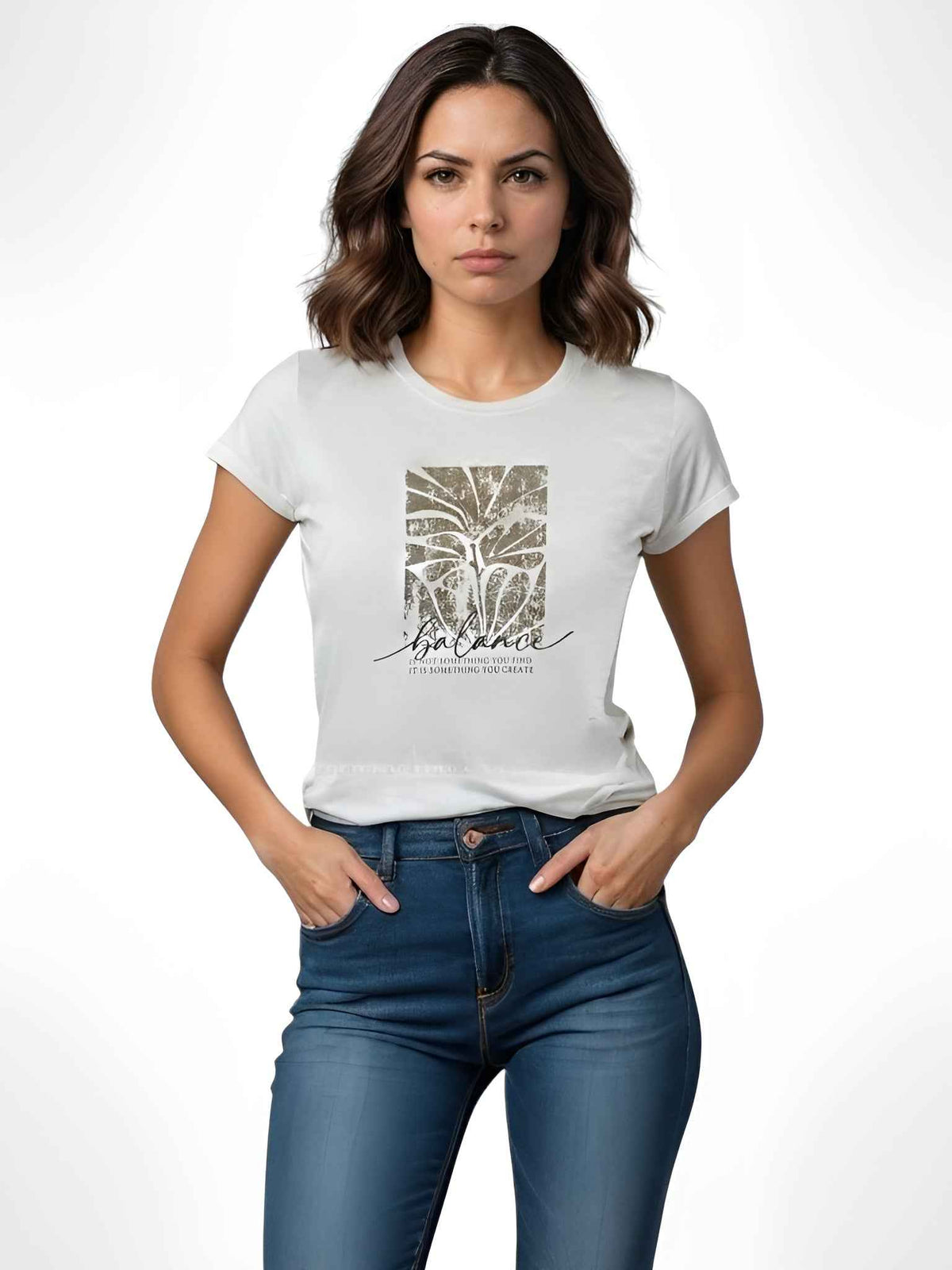 KIKA 4 SS TOP FOLIE PRINT - BEST CLOTHES