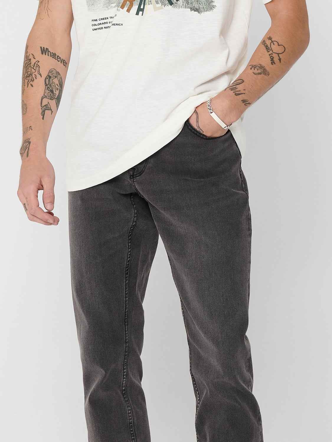 LOOM JEANS DK.GREY