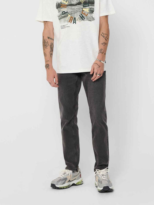 LOOM JEANS DK GREY - Best Clothes