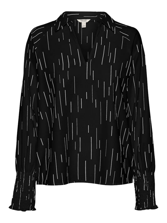 SNORA VEDA LS V-NECK BLOUSE - Best Clothes