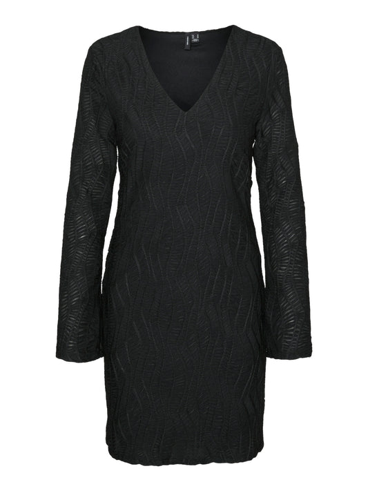 VIVA LS V-NECK DRESS - Best Clothes