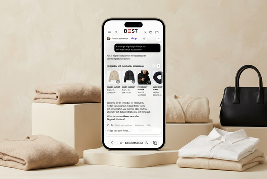 Din personliga shopper är här – säg hej i chatten!