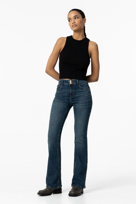 Mid Waist Jeans - BEST CLOTHES