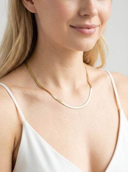 Herringbone Necklace Women