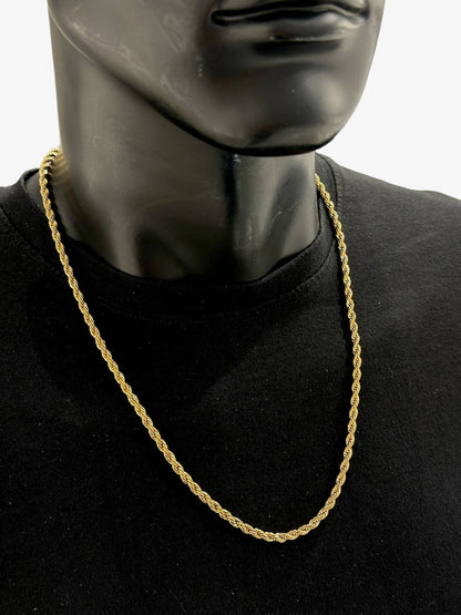 Borealis Rope Men's Necklace Gold