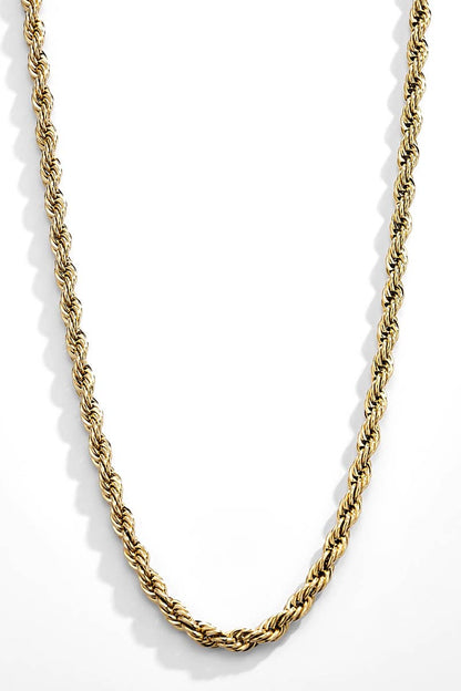 Borealis Rope Men's Necklace Gold