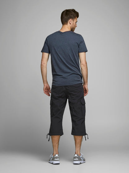 LANGE CARGO-SHORTS AUS CANVAS
