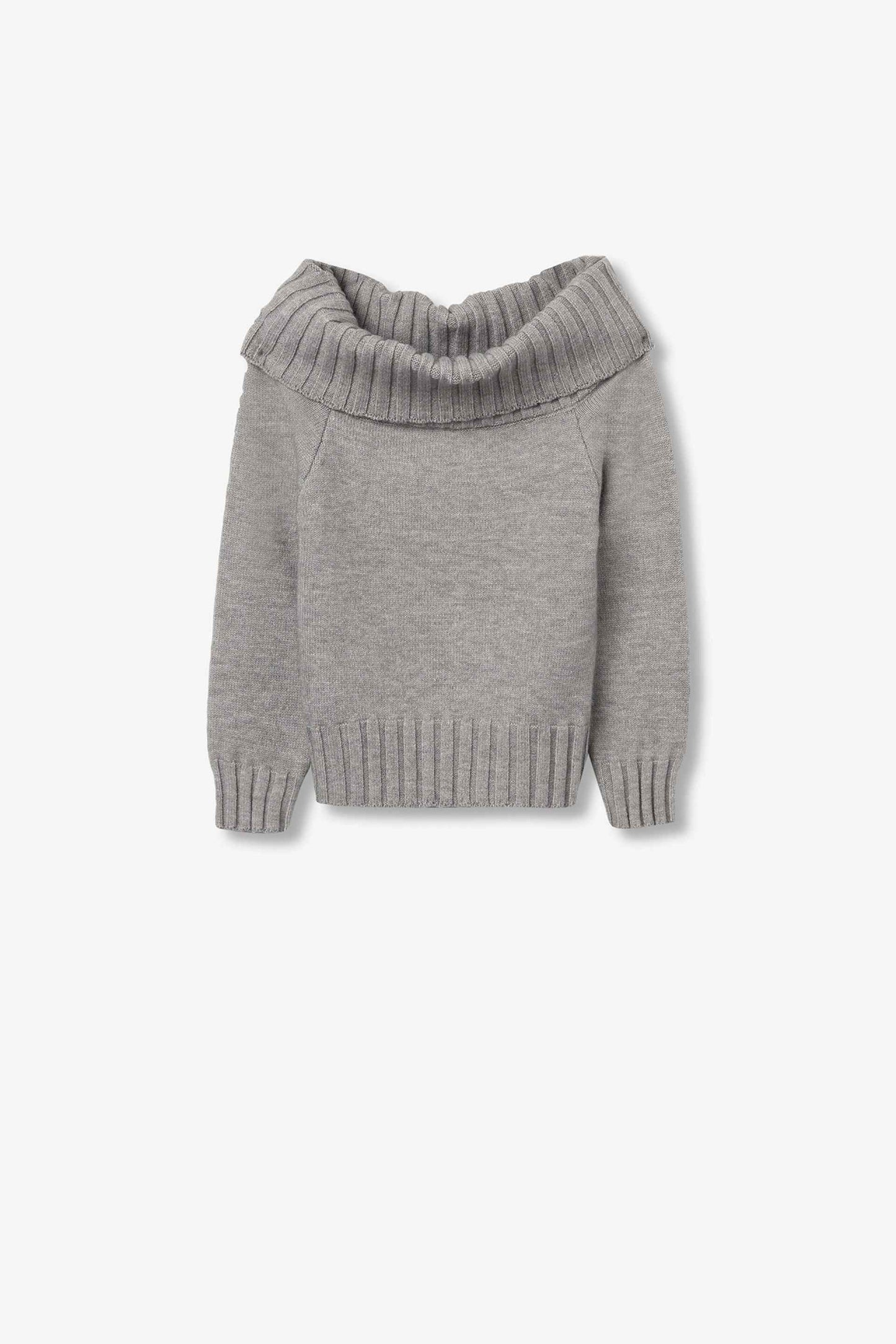 CAVERN OFF-SHOULDER RIBBED SWEATER