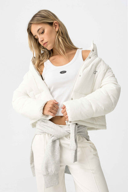 COCKATOO WHITE PUFFER JACKET
