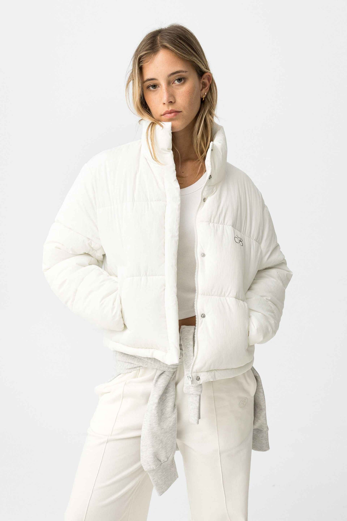 COCKATOO WHITE PUFFER JACKET