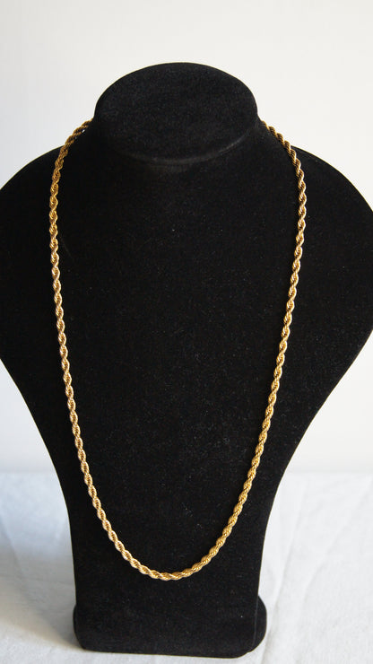 Borealis Rope Men's Necklace Gold