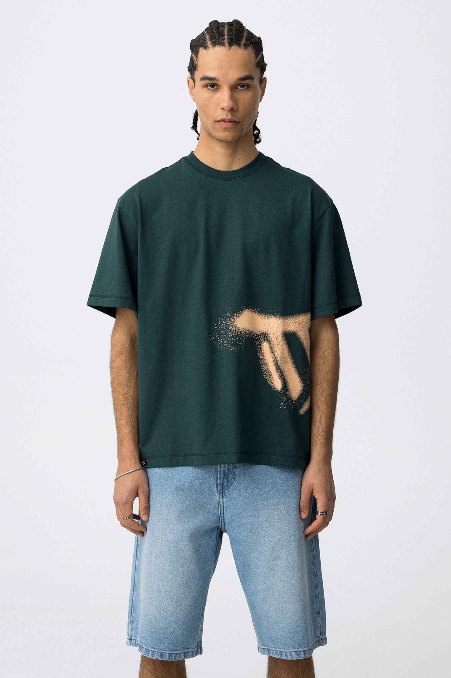 EDDIE GREEN BOXY FIT T-SHIRT