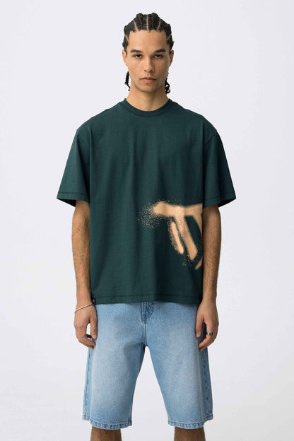 EDDIE GREEN BOXY FIT T-SHIRT