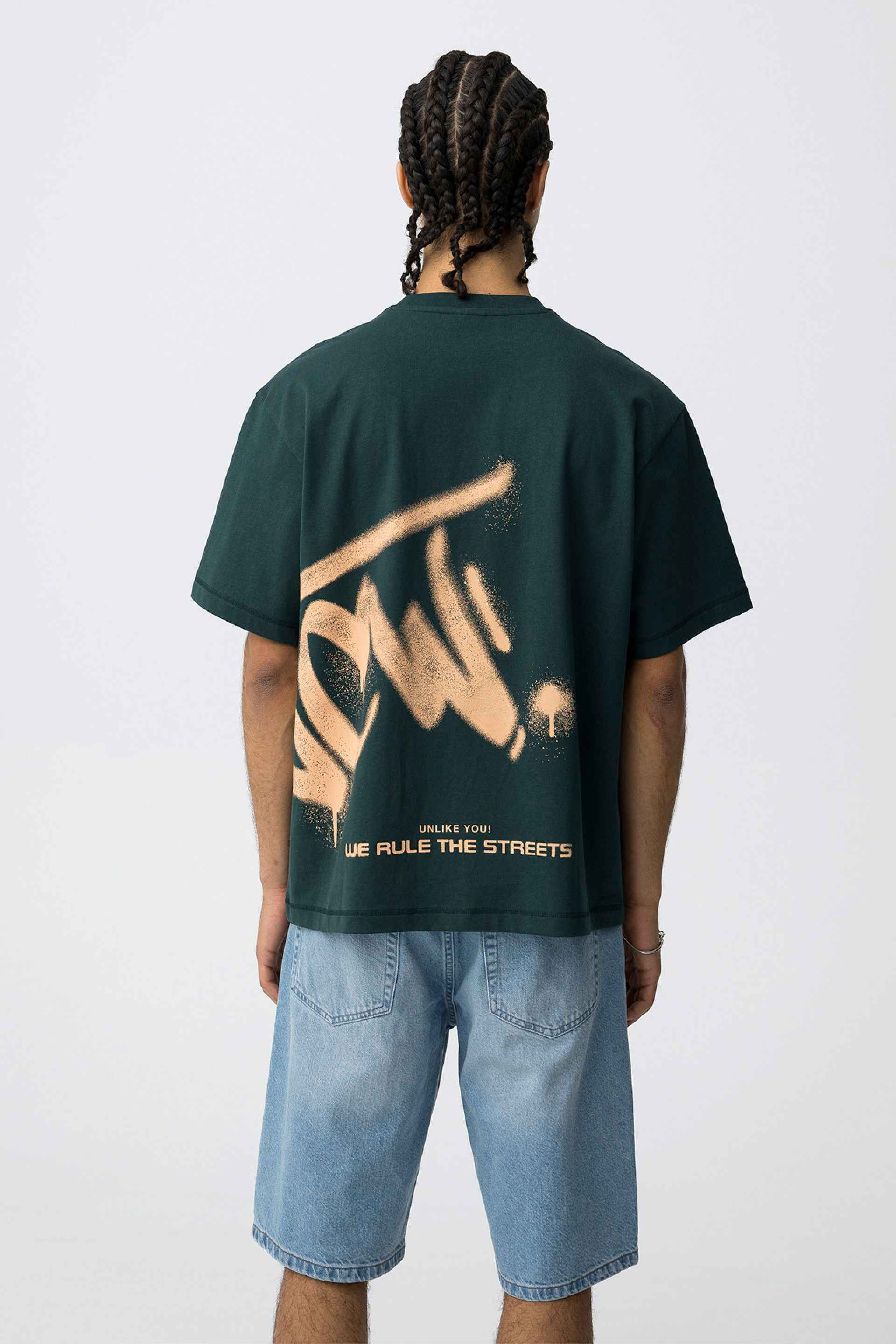 EDDIE GREEN BOXY FIT T-SHIRT