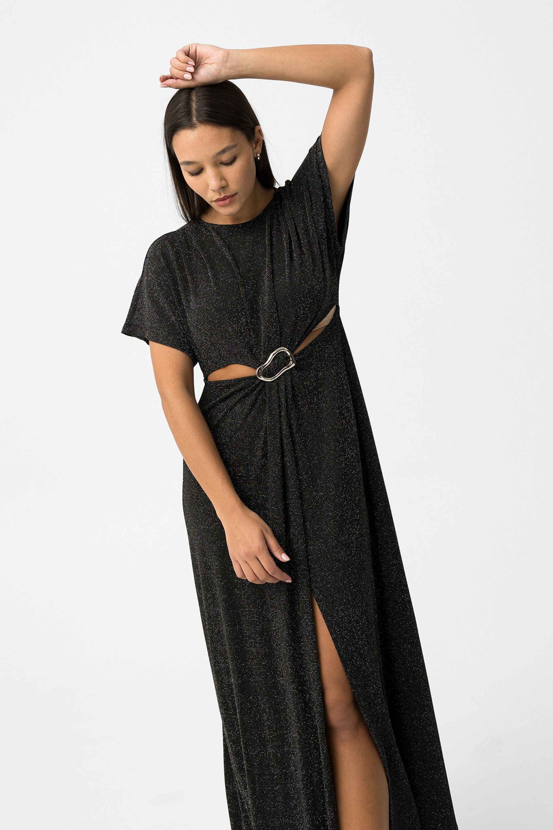 GLAM SHIMMERING MAXI DRESS