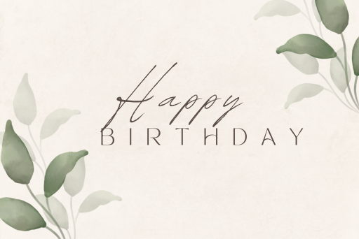 Presentkort Happy Birthday