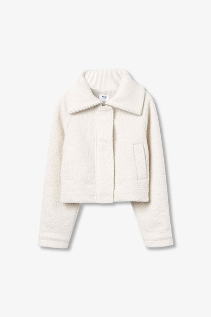 HAZEL WHITE BOUCLÉ JACKET