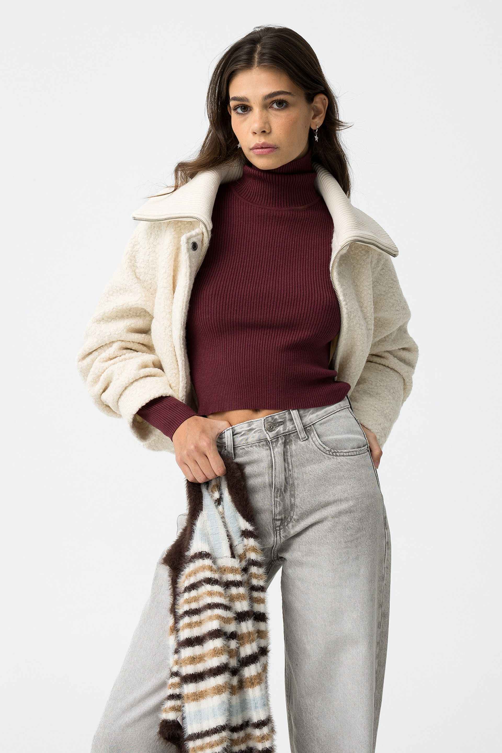 HAZEL WHITE BOUCLÉ JACKET