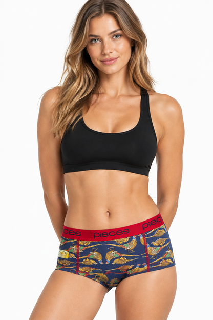 BOXER DA DONNA LOGO BIRDS