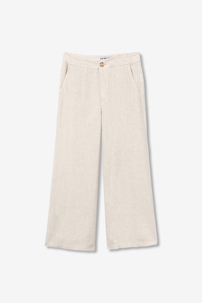 KHLOE WIDE LINEN PANT