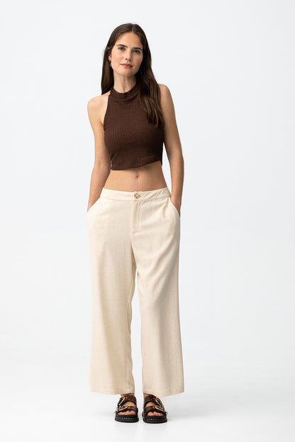 KHLOE WIDE LINEN PANT