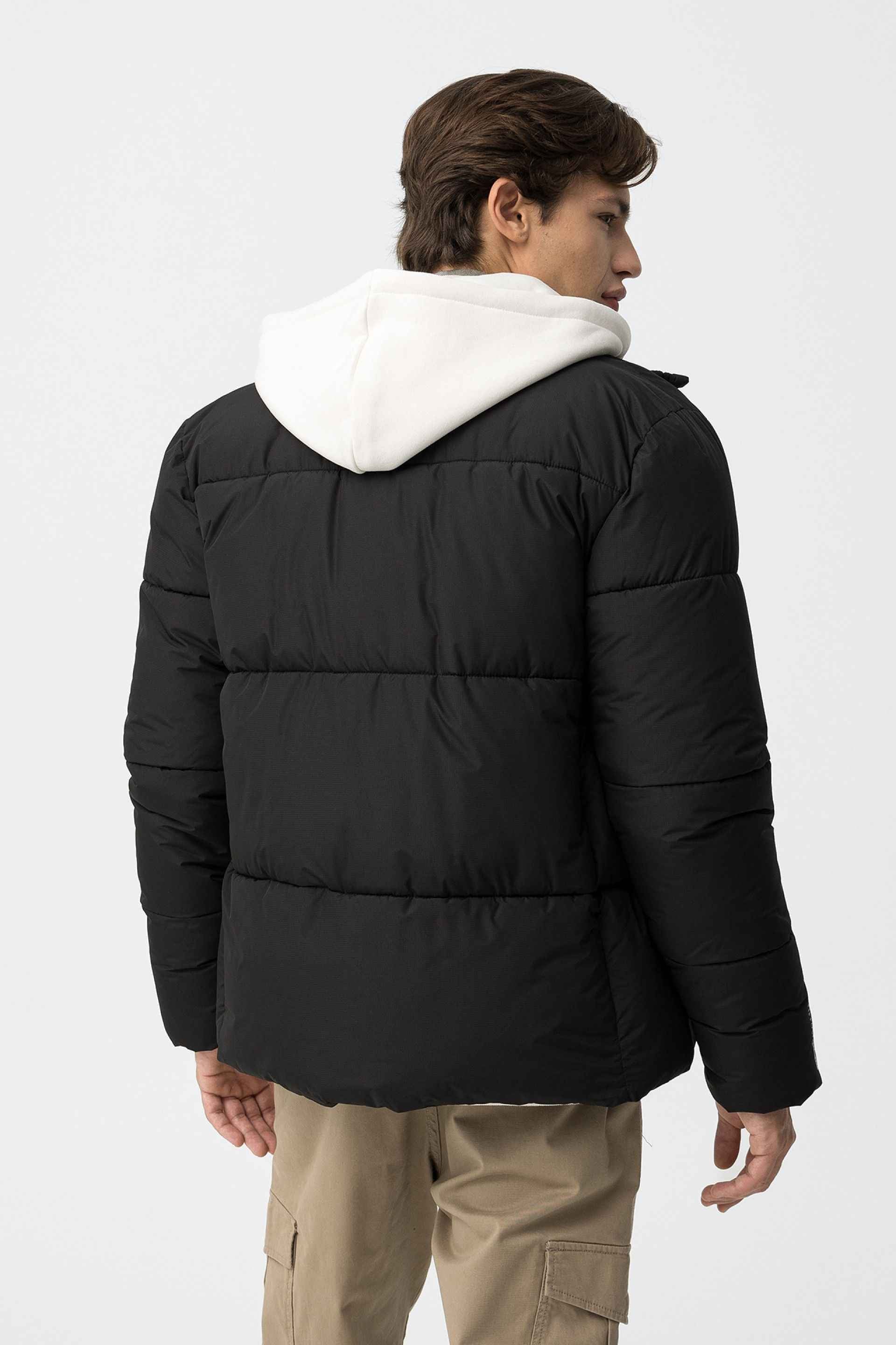 QUILTAD HERRJACKA PARKER