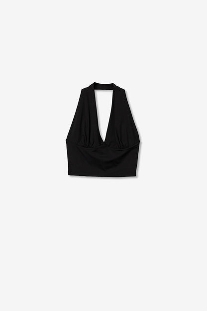 PIP BLACK HALTERNECK TOP