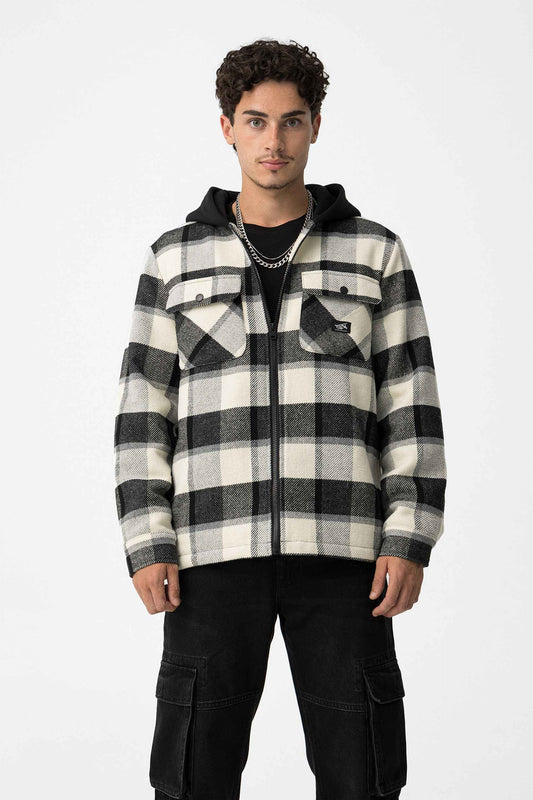 RHESUS HOODED SHIRT JACKET