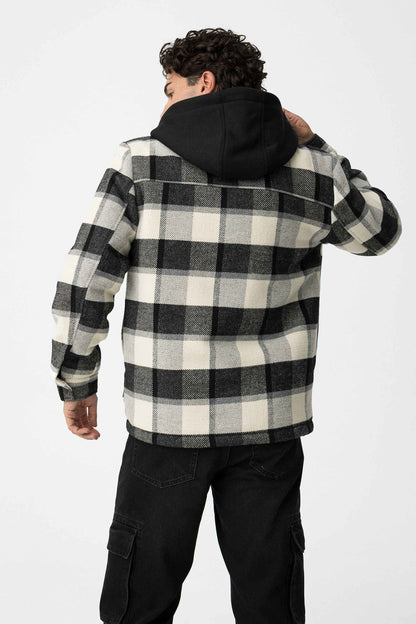 RHESUS HOODED SHIRT JACKET
