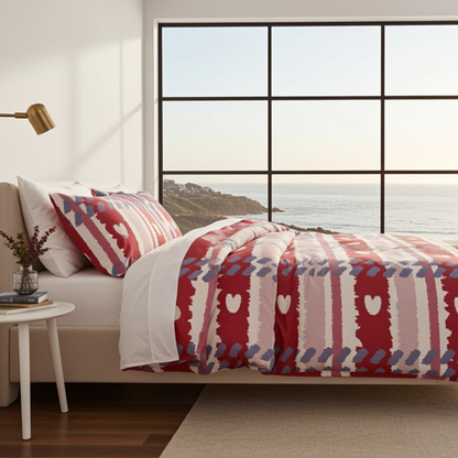 Bed linen set ANDORA 3 pieces – Soft and wrinkle-free duvet cover set (150x200cm)