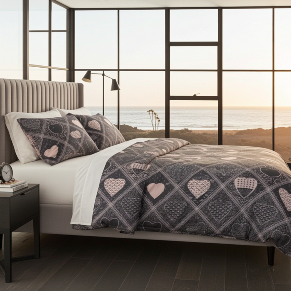 Bed linen set ANDORA 3 pieces – Soft and wrinkle-free duvet cover set (150x200cm)